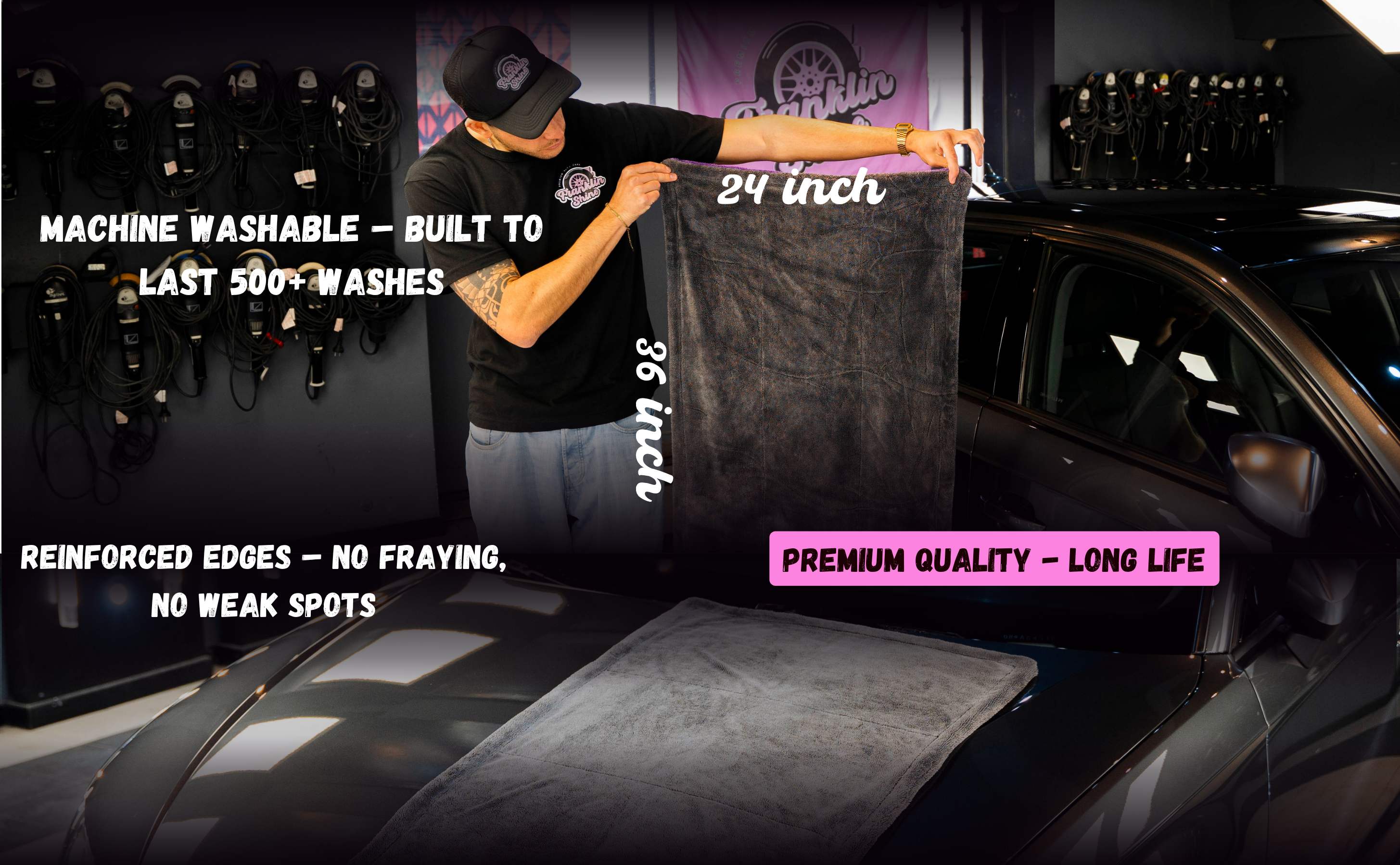 Machine Washable - Built to Last 500+ Washes - 24x36 inches