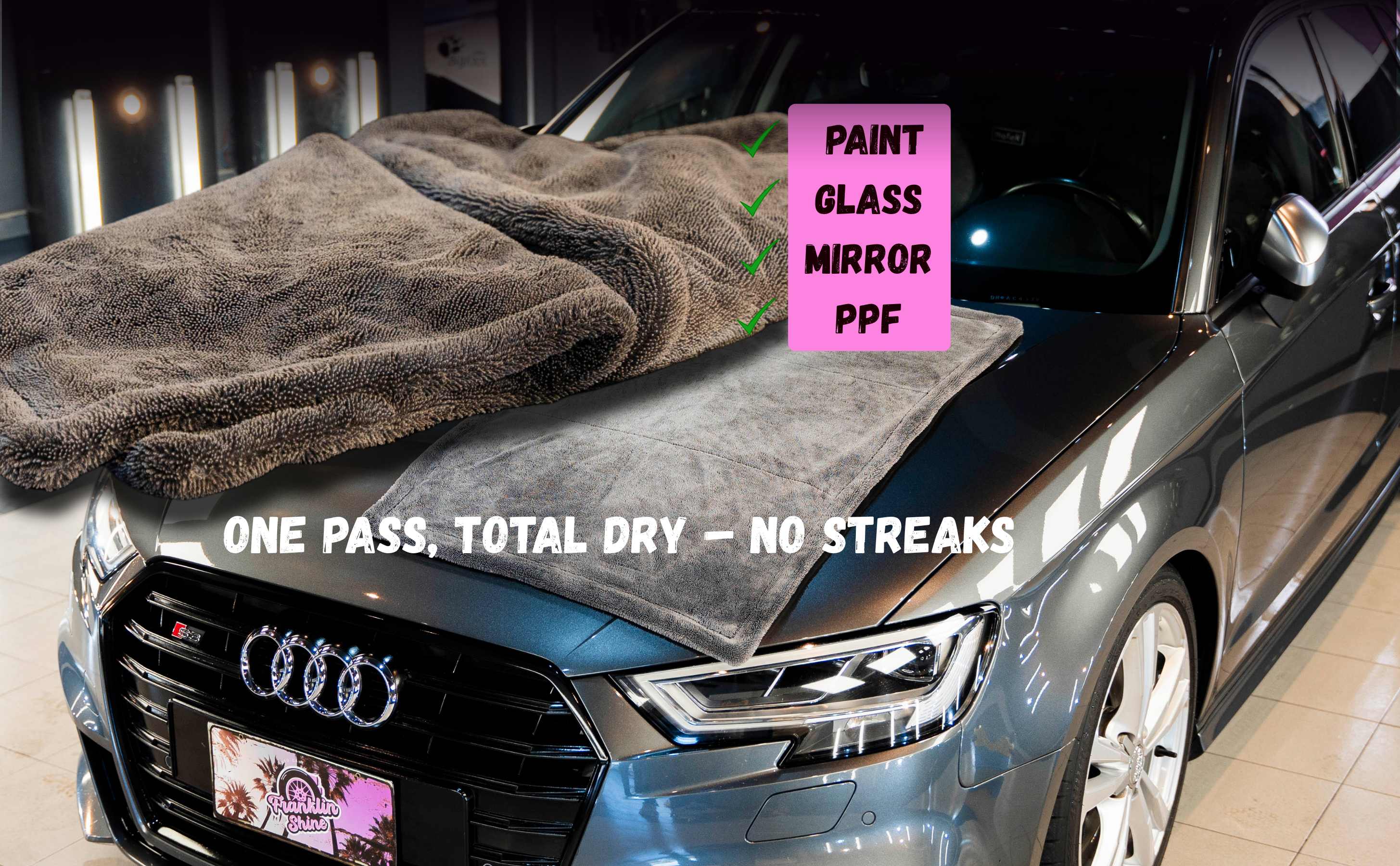 One Pass Total Dry - Safe for Paint, Glass, Mirror, PPF
